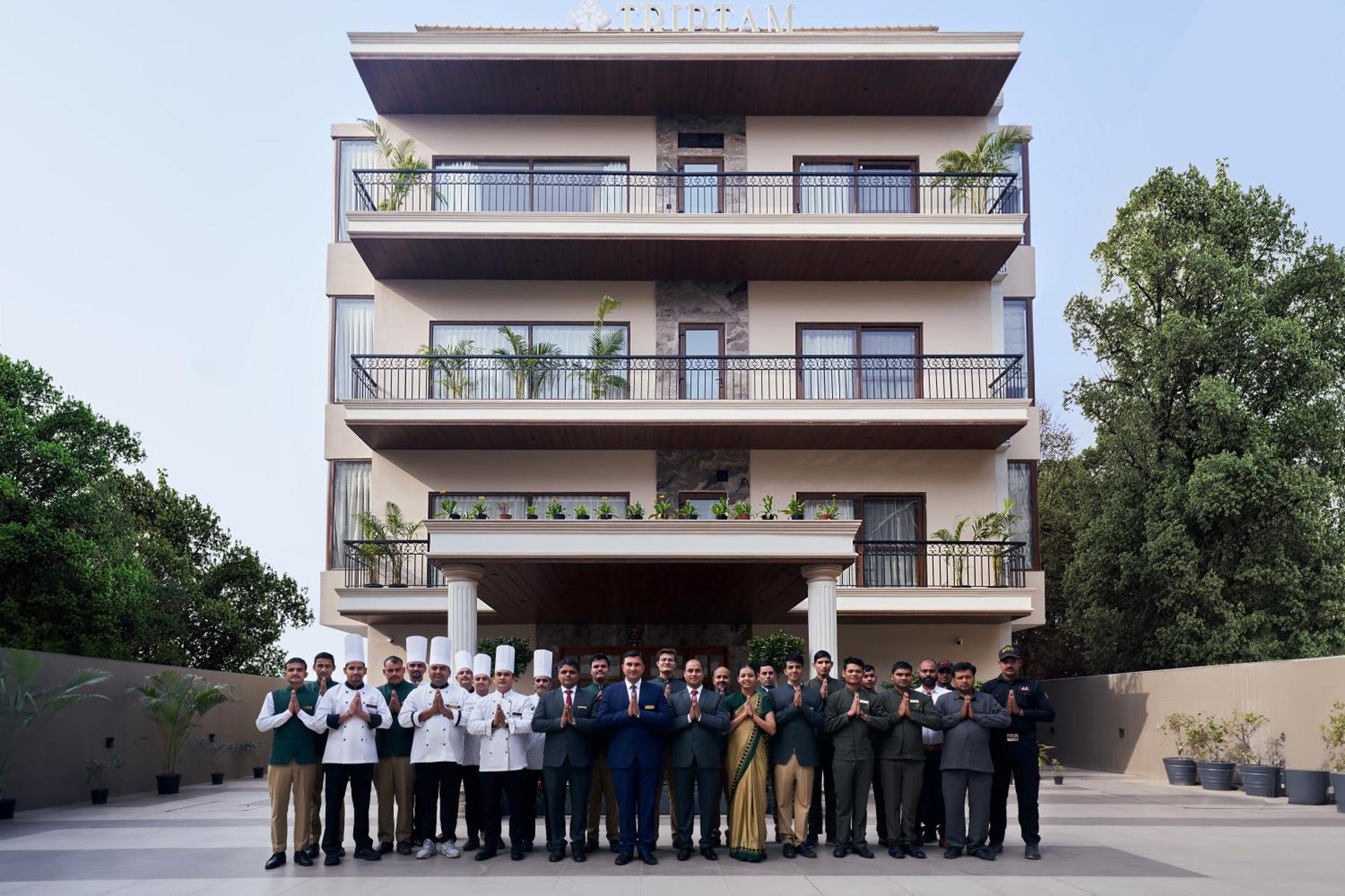 Triptam Vrindāvan Exterior foto